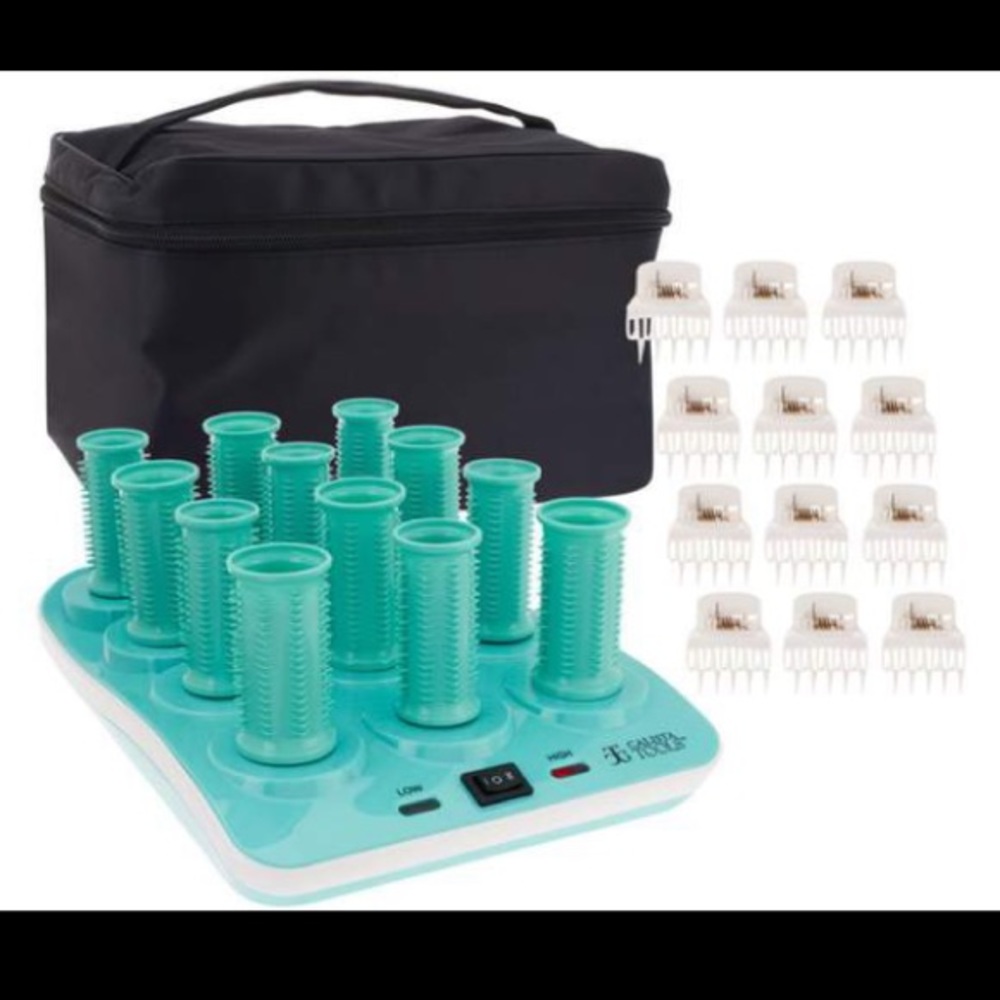 Calista Tools Set of 12 Hot Wavers Heated Hair Ion Hot Rollers